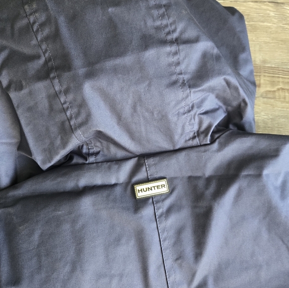 Hunter Navy Water-Resistant Cotton Smock Jacket 🌧️ Size M NWT - Picture 11 of 14